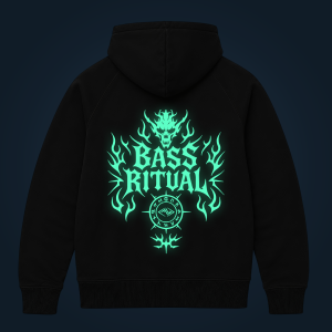BASS RITUAL zipped hoodie
