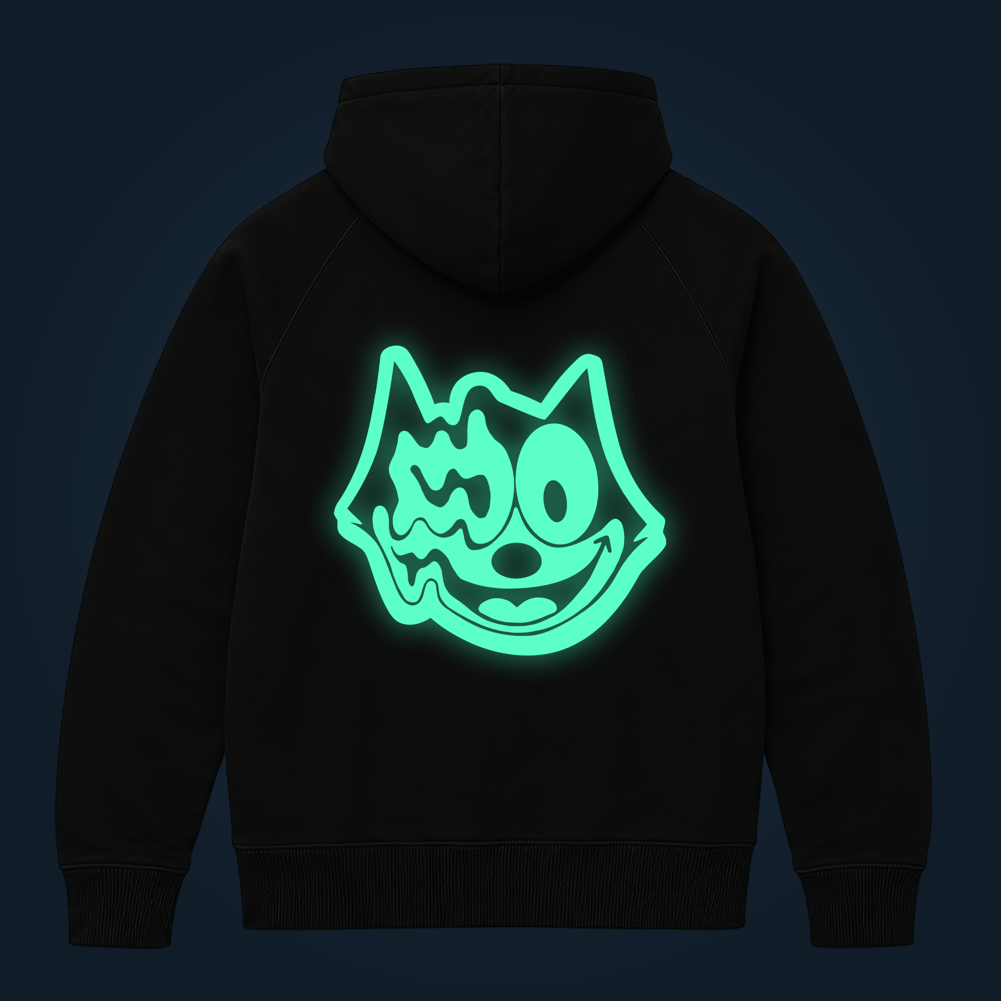 Cat zipped hoodie