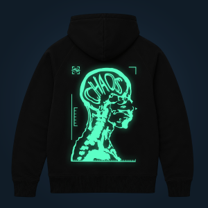 Chaos zipped hoodie