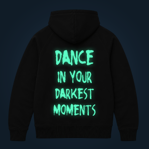 Dance In Your Darkest Moments zipped hoodie