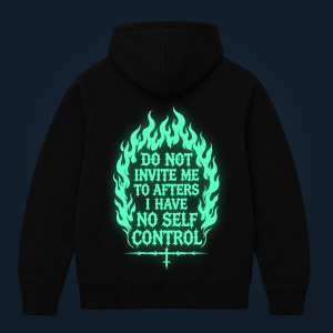 Do Not Invite Me zipped hoodie