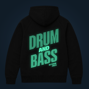 DRUM AND BASS zipped hoodie