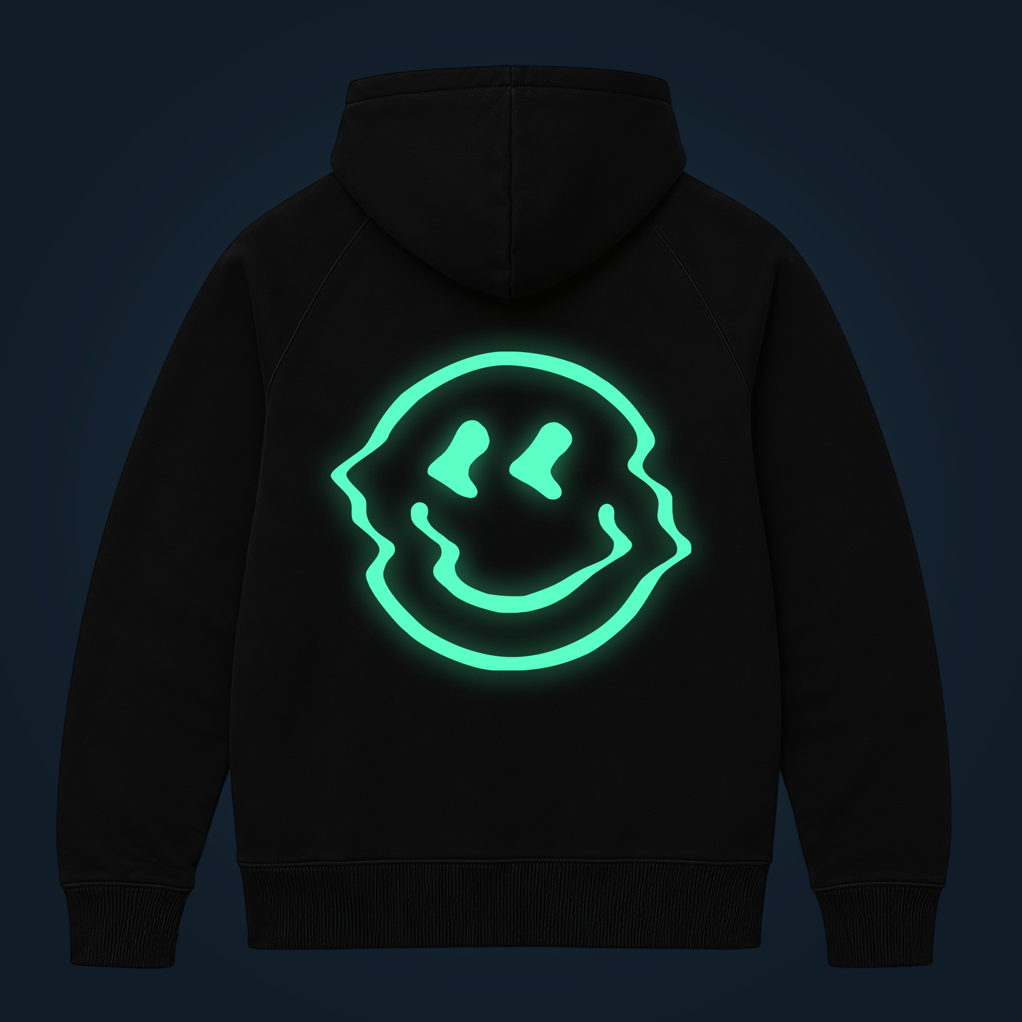 Glitched zipped hoodie
