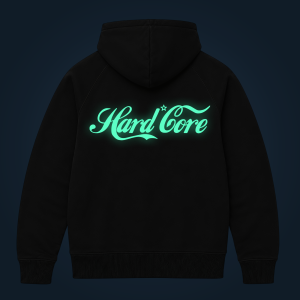 HARD CORE zipped hoodie