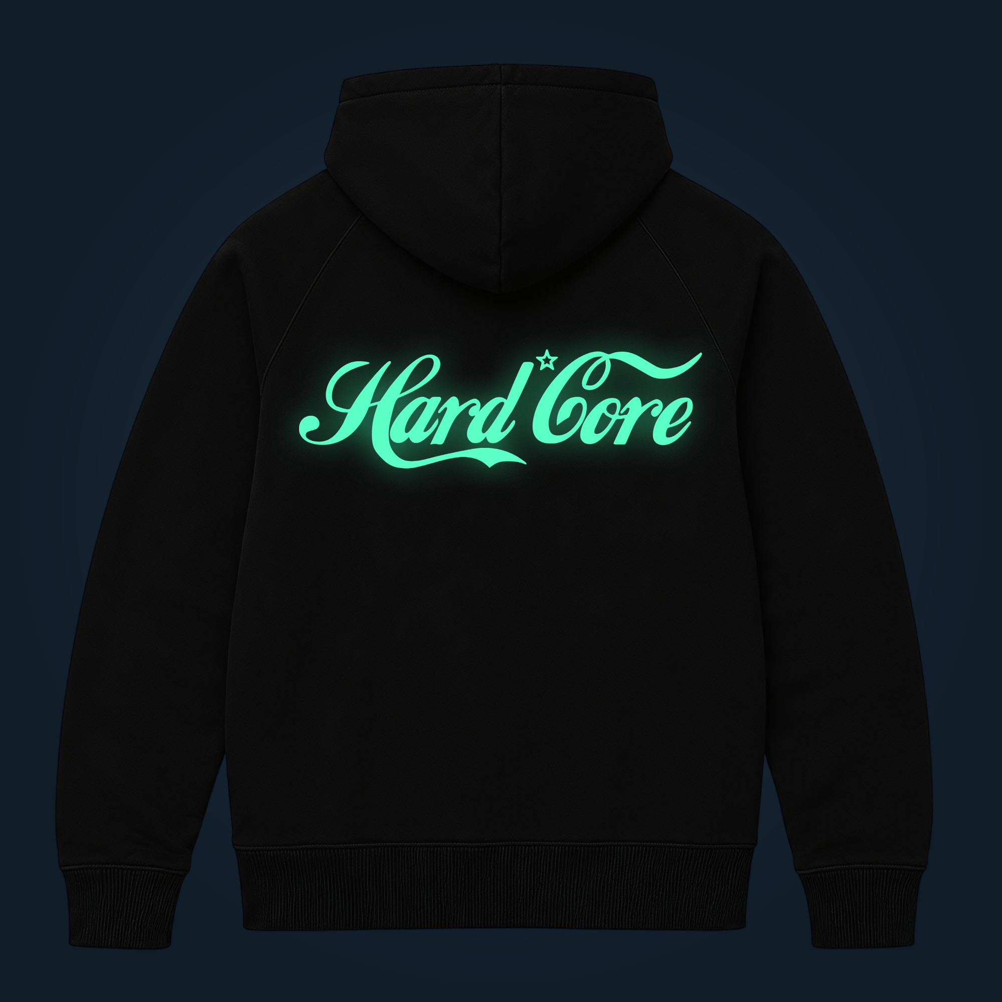HARD CORE zipped hoodie