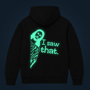 I Saw That zipped hoodie