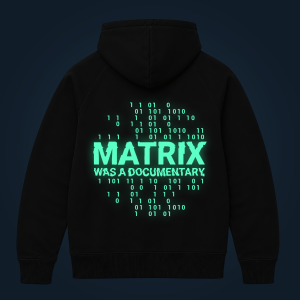 Matrix Was A Documentary zipped hoodie