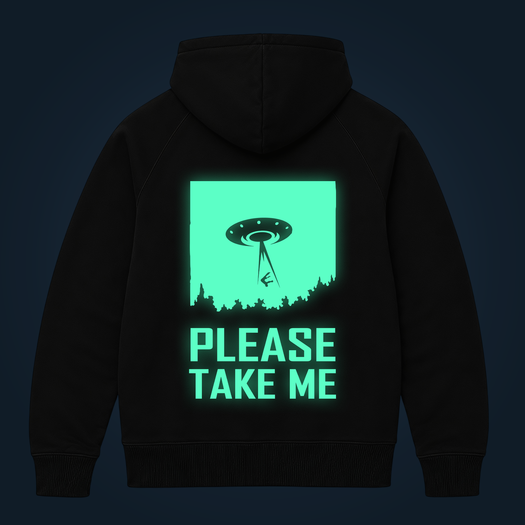 Please Take Me zipped hoodie