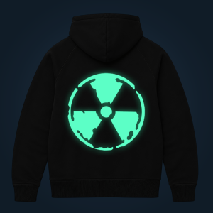 Radioactive zipped hoodie