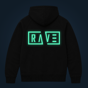 RAVE zipped hoodie