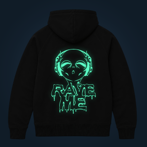 Rave Me! zipped hoodie