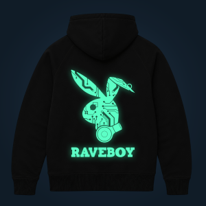 Raveboy zipped hoodie