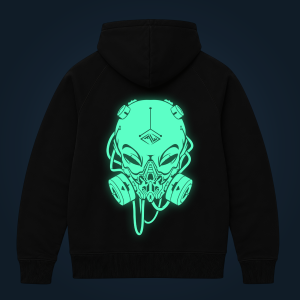 Toxic Visitor zipped hoodie