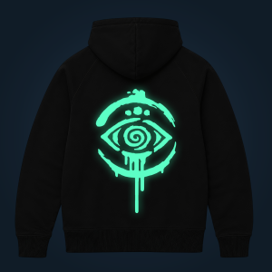 Tribal Eye zipped hoodie