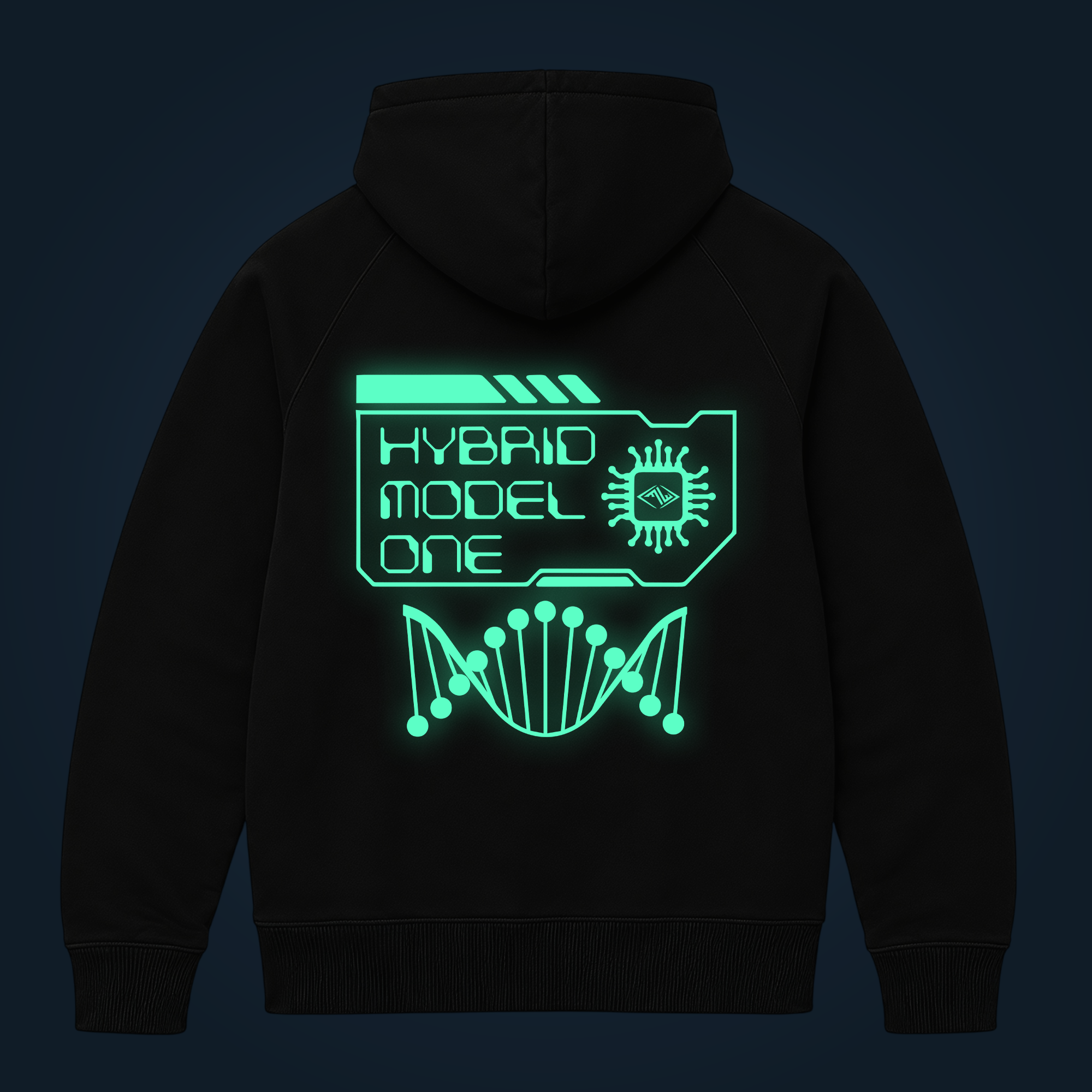 HYBRID MODEL ONE zipped hoodie