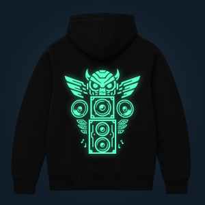 RAVE TOTEM zipped hoodie