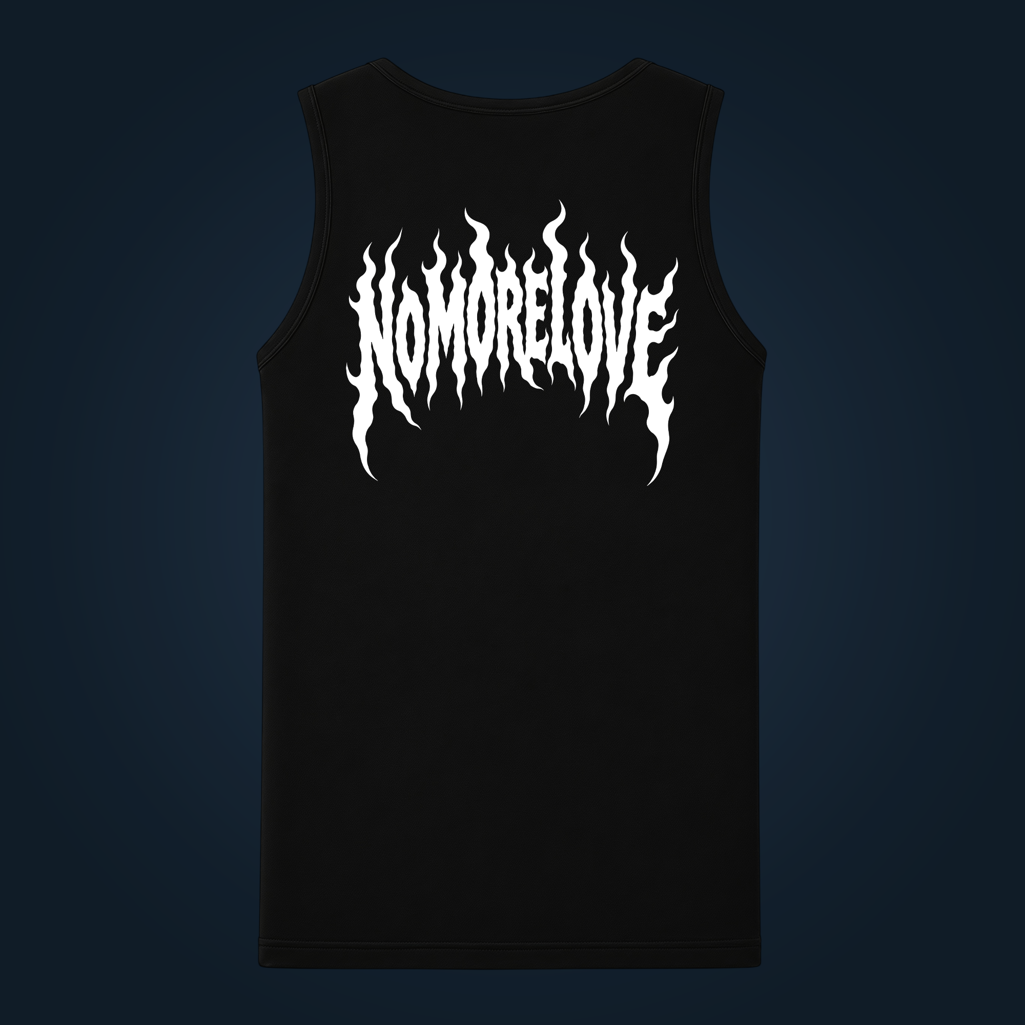 NO MORE LOVE tank top men back print - Image 2