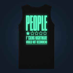 PEOPLE tank top men back print