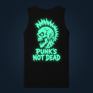 PUNK’S NOT DEAD tank top men back print