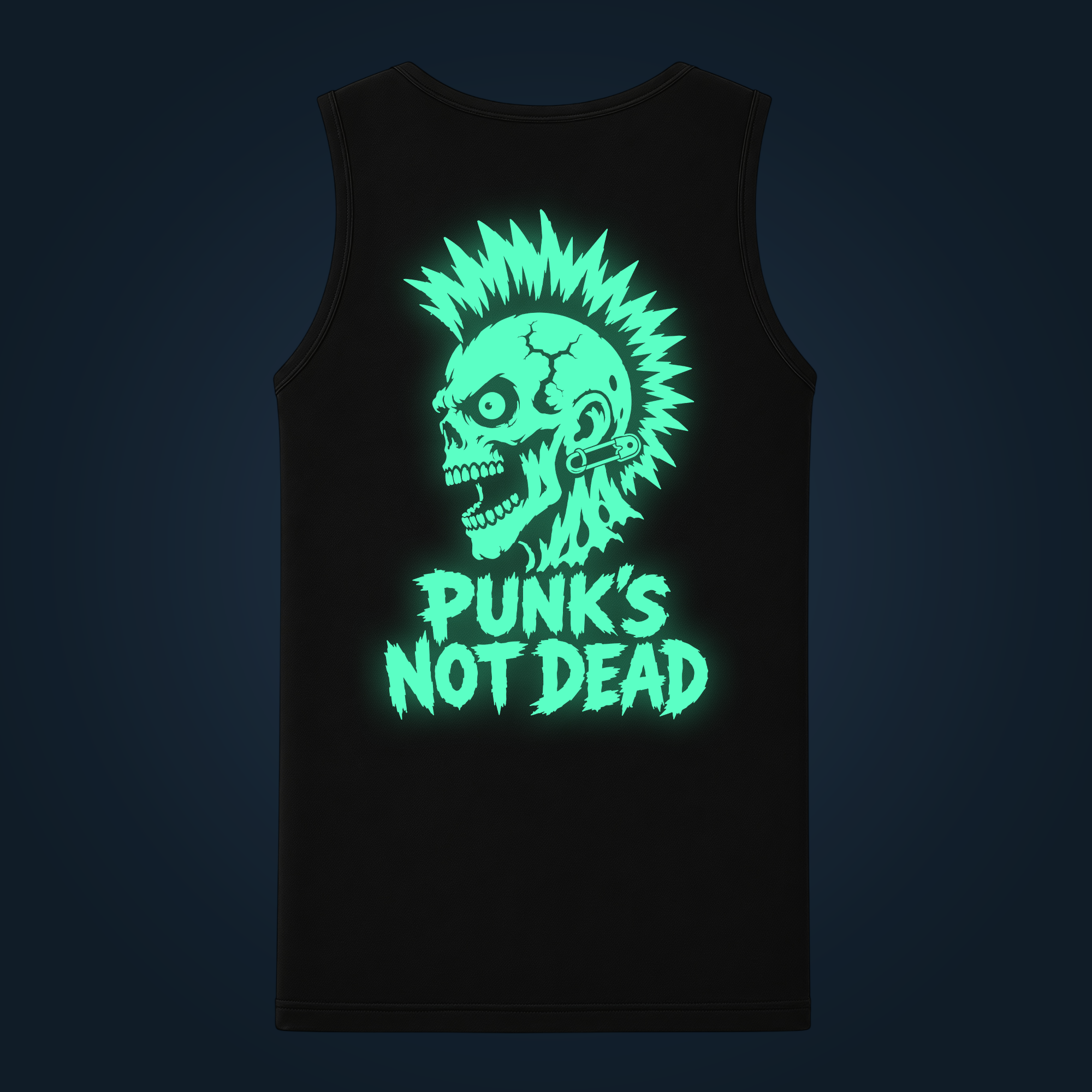 PUNK’S NOT DEAD tank top men back print