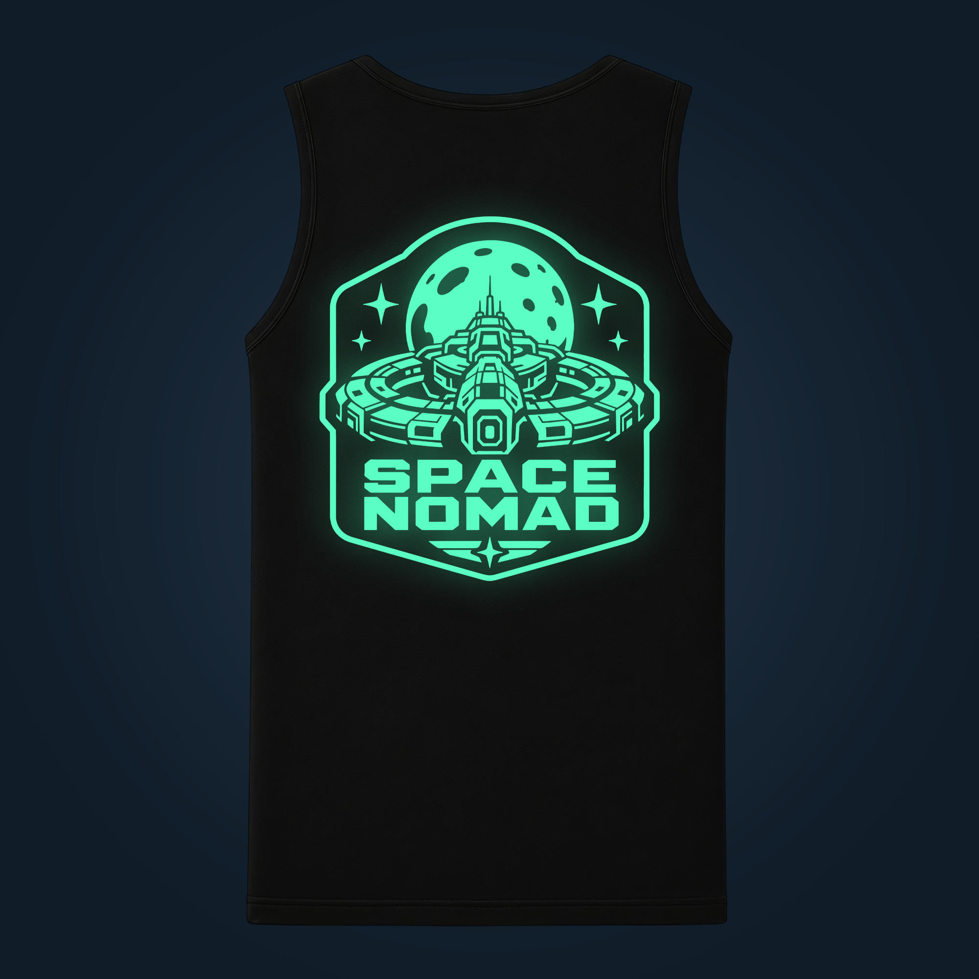 SPACE NOMAD tank top men back print