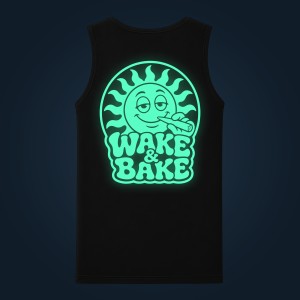 WAKE & BAKE tank top men back print