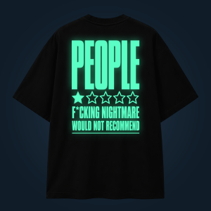 PEOPLE oversized t-shirt backprint