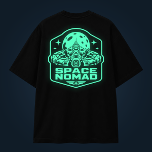 SPACE NOMAD oversized t-shirt backprint