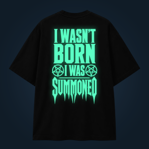 SUMMONED oversized t-shirt backprint