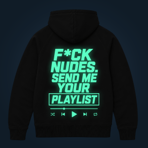 SEND ME YOUR PLAYLIST zipped hoodie