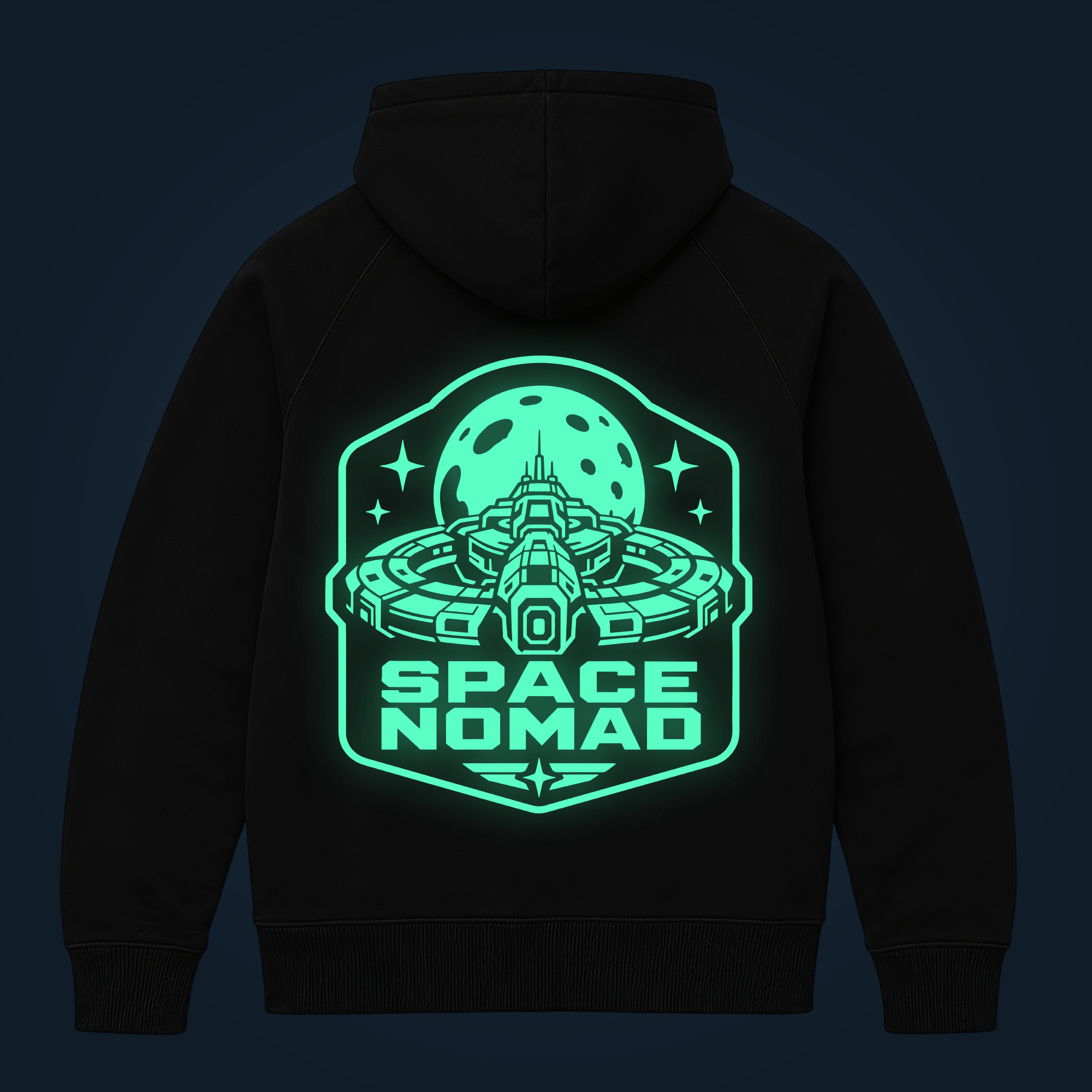SPACE NOMAD zipped hoodie