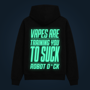 SUCK TRAINING hoodie back print