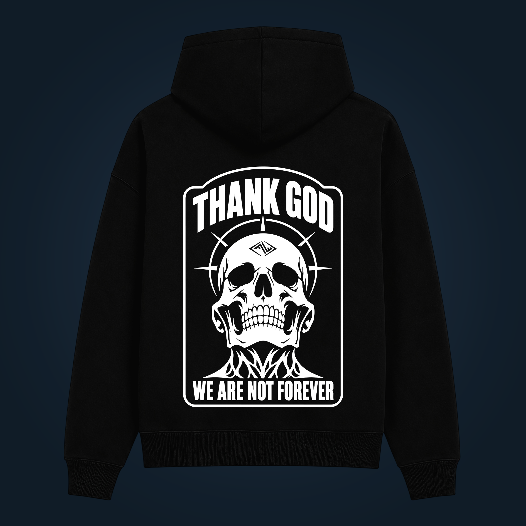 THANK GOD hoodie back print - Image 2