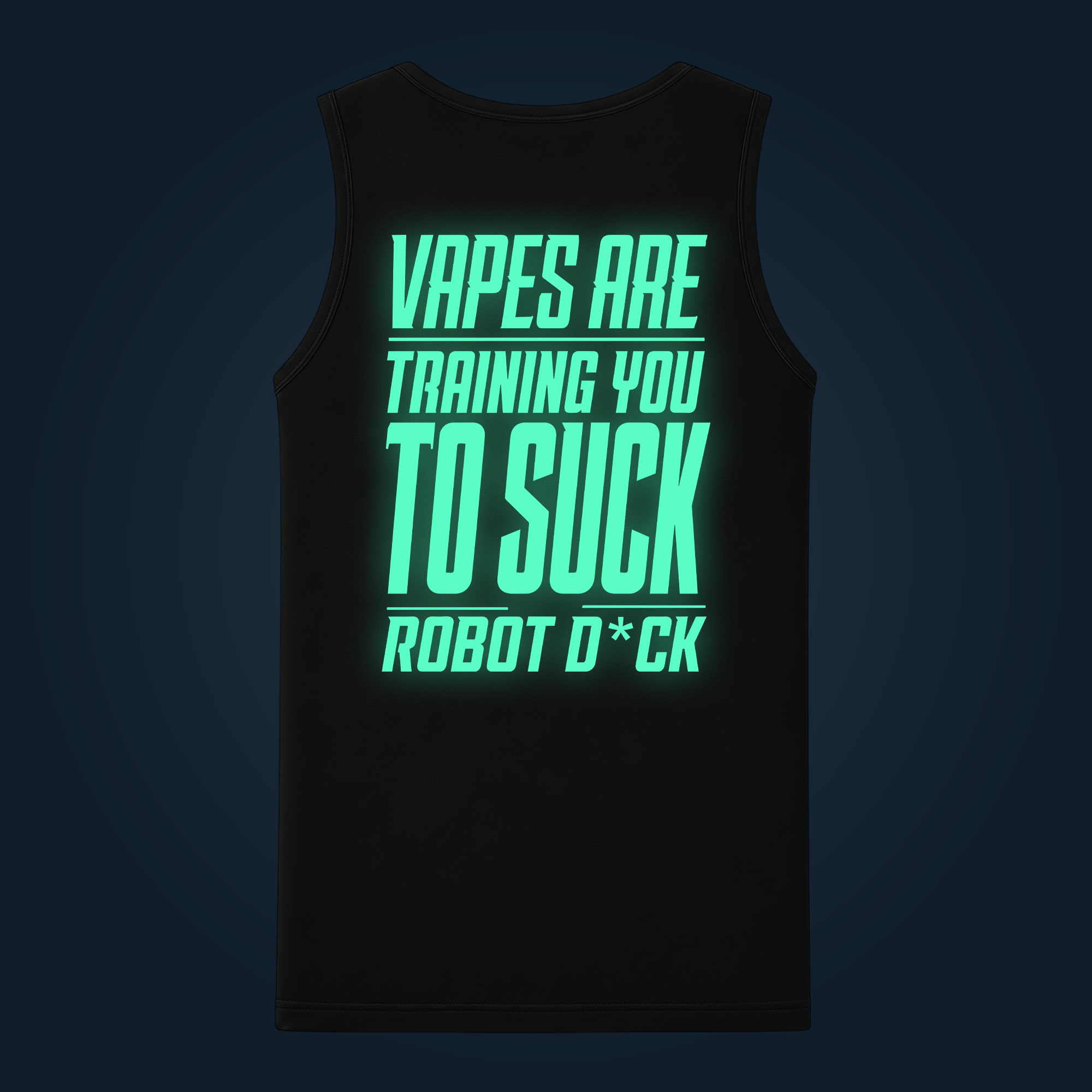 SUCK TRAINING tank top men back print