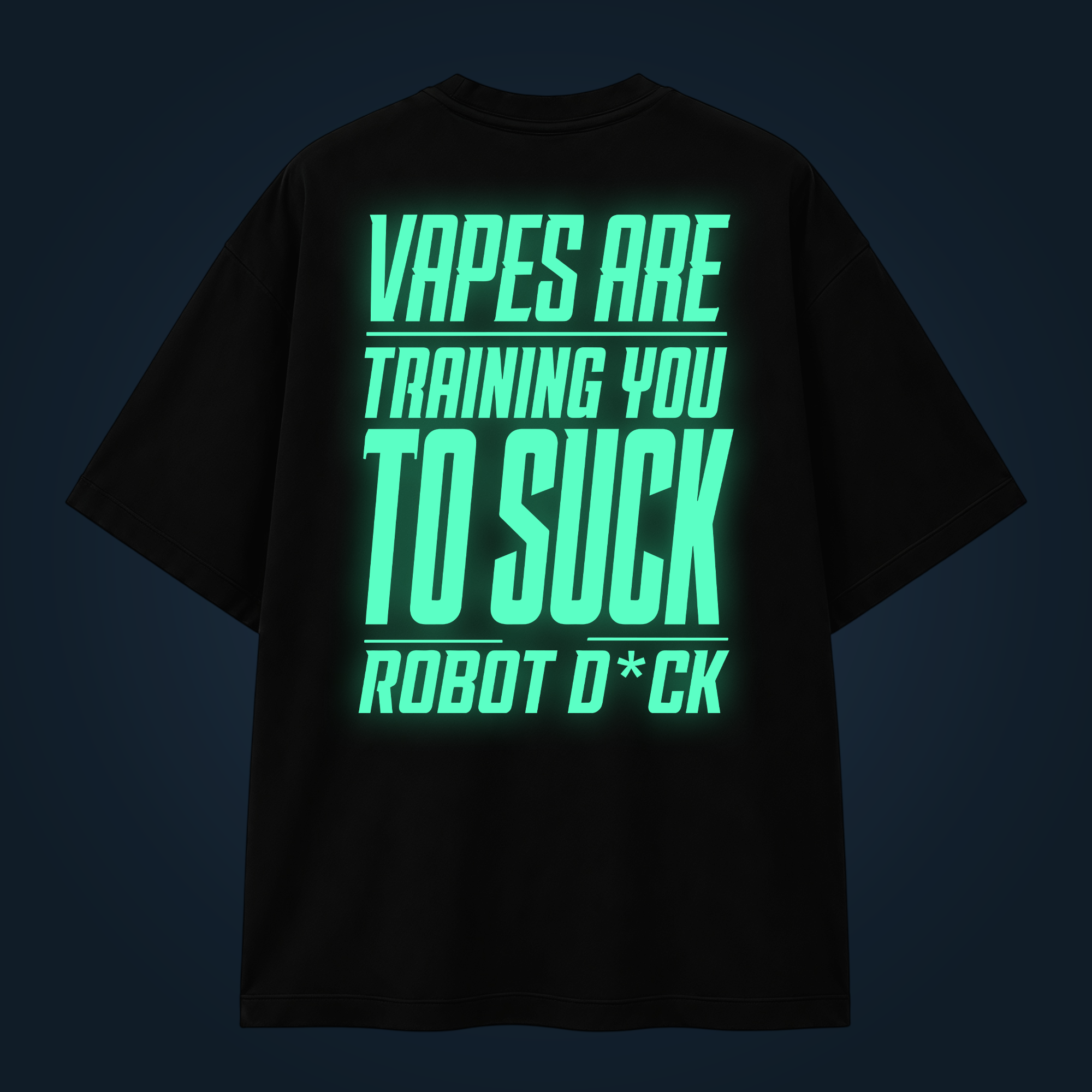SUCK TRAINING oversized t-shirt backprint