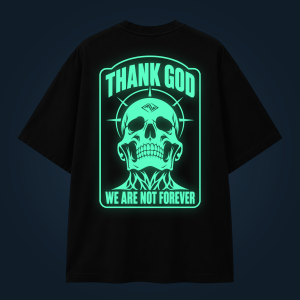 THANK GOD oversized t-shirt backprint