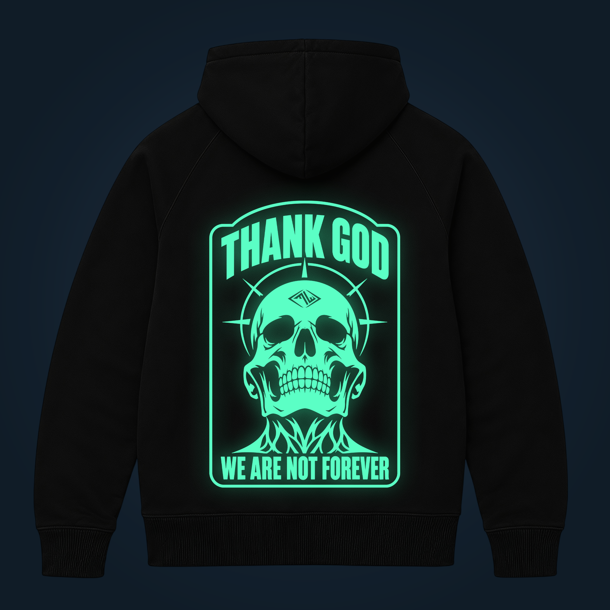 THANK GOD zipped hoodie