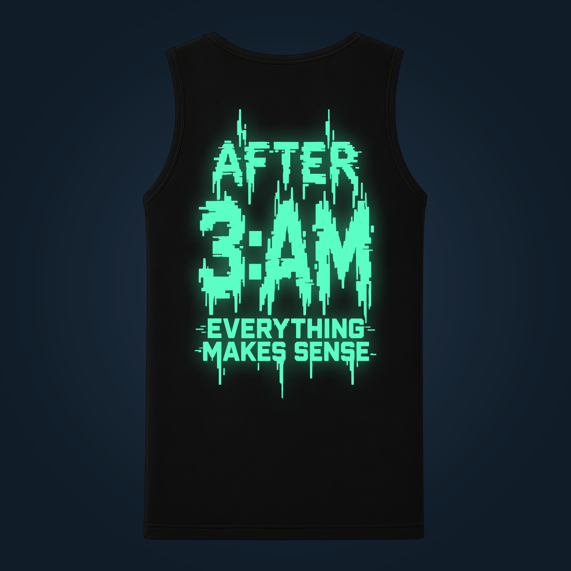 AFTER 3:AM tank top men back print