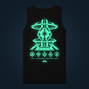 CHRONO ENGINE tank top men back print