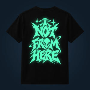NOT FROM HERE back print