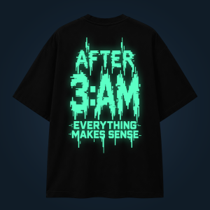 AFTER 3:AM oversized t-shirt backprint