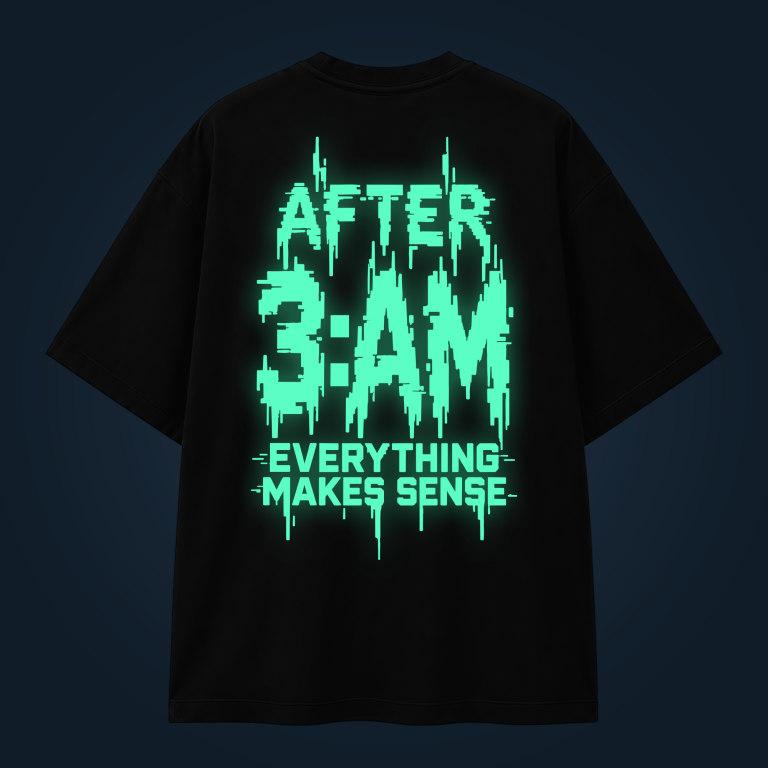 TSHIRT OVERSIZED AFTER 3AM BACKPRINT GREEN