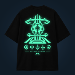 CHRONO ENGINE oversized t-shirt backprint