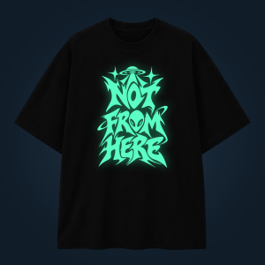 NOT FROM HERE oversized t-shirt