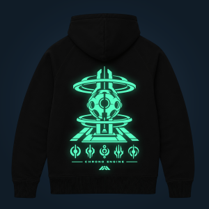 CHRONO ENGINE zipped hoodie