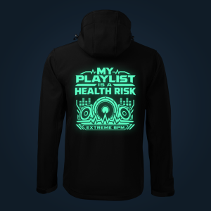 MY PLAYLIST IS A HEALTH RISK JACKET