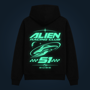 ALIEN RACING CLUB hoodie back print