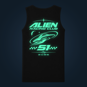 ALIEN RACING CLUB tank top men back print