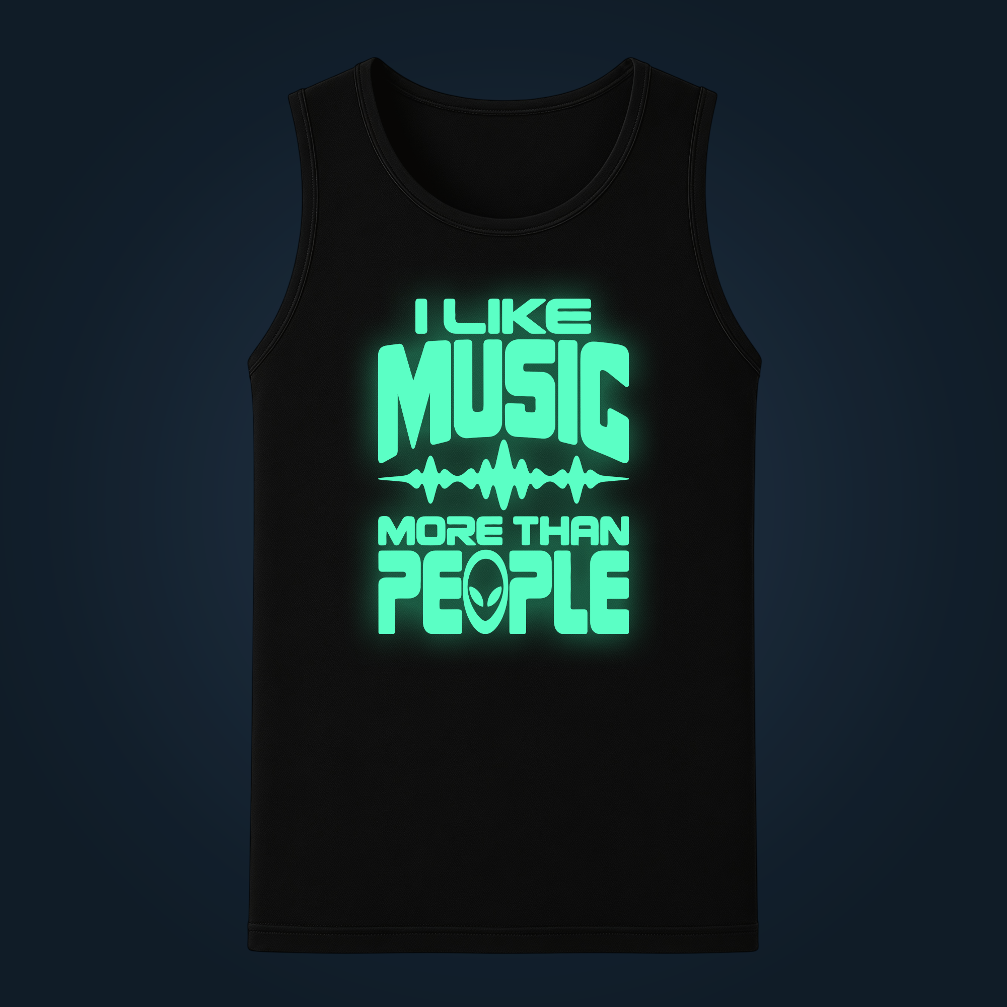 I LIKE MUSIC MORE THAN PEOPLE tank top men