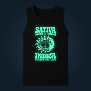 SATIVA, INDICA tank top men